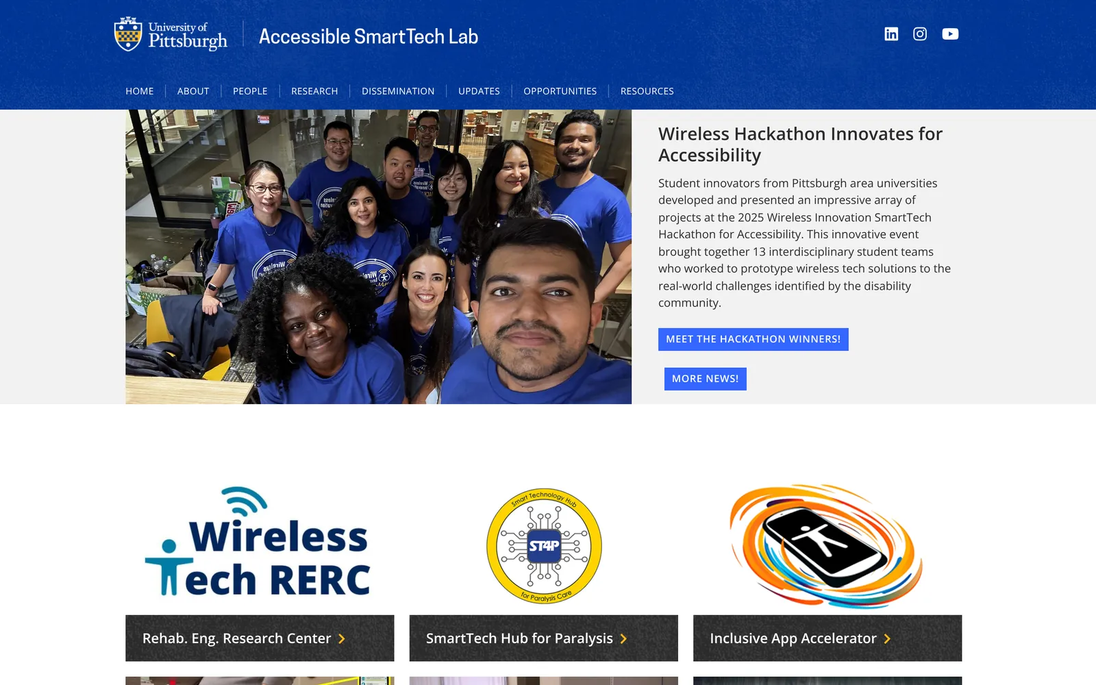 Accessible SmartTech Lab website